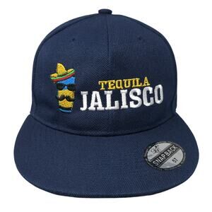 Tequila Jallisco Snapback Hat Blue One Size Adjustable Embroidered Dream Cap